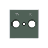 8550 CM Cover TV / R socket SAT 1 gang Green - Sky Niessen