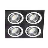 Helium Quad Recessed Light Black