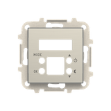 8540.5 AI Cover plate for digital thermostat - Stainless Steel for Thermostat Central cover plate Stainless steel - Sky Niessen