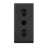 SOCKET 2P+E 10/16A DARK