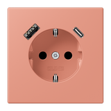 SCHUKO socket with USB charger LC32111 LC1520-15CA233