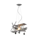 FOCKER Pendant E27 L44 W50 H80cm Satin Silver