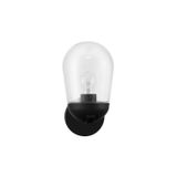 Dark Grey Aluminum & Clear Glass LED E27 1x12 Watt 220-240 Volt Bulb Excluded IP54 D: 15 W: 18.5 H: 28 cm