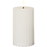 LED Pillar Candle Flamme Stripe