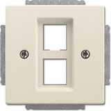 2561-02-82 CoverPlates (partly incl. Insert) future®, solo®; carat®; Busch-dynasty® ivory white
