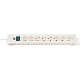 Premium-Line extension socket 8-way white 3m H05VV-F 3G1,5