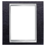 LUX PLATE - BRITISH STANDARD - METAL - 1 GANG  - BLACK ALUMINIUM - CHORUSMART