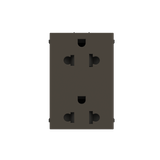 N2338 AN Socket outlet EU/US 2P+E Anthracite - Zenit