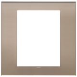 Plate 8M mirror glass opal brown