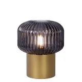 JANY Table lamp E14/40W Matt Gold/Smoke glass