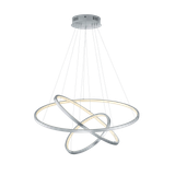 WiZ Aaron LED pendant brushed steel RGBW