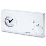 Clock thermostat, daily program, 5-30C, with TA output, AC 230V, 1 changeover contact, potential free, 16 A