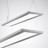 Suspended luminaires Luceos H standard product D/H Prisms Aluminium rectangular ETDD 43W 5900lm Wide reduced glare UGR19 (W19) IK03 3 SDCM