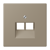 Centre pl.f.2-gang mod. jack sockets LC3 LC969-2UA242