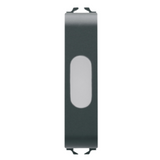 SINGLE INDICATOR LAMP - OPAL - 1/2 MODULE - SATIN BLACK - CHORUSMART