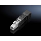 Connector, for through-wiring, 2-pole, 24 V DC