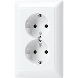 2G Schuko socket AS5015KIWW