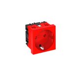 STD-D0 SRO1 Socket 0°, single protective contact 250V, 10/16A