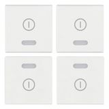 Four half-buttons 1M I/O symbols white