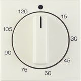 Centre plate for mechanical timer, S.1, white glossy