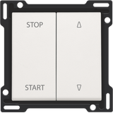 Finishing set for electrically separated roll-down shutter switch, whi