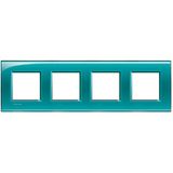 LL - cover plate 2x4P 71mm deep green