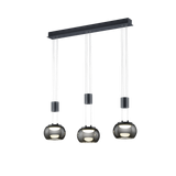 Madison LED pendant 3-pc matt black