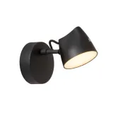 Lucide MILNE - Wall lamp - LED Dimming. - 1x6W 2700K - Black