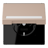 SCHUKO socket, with hinged lid, with ins LC1520BFNAKL240