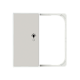 SRL-2-R-85DN Cover F@H SKY 2C.RI.Light for Switch/push button Two-part button Sand - Sky Niessen