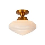 ROSALINE Flush ceilin.-Opal-1xE27-60W-Glass