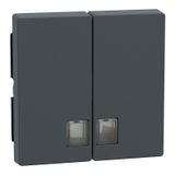 Rocker for series switch with symbol window, anthracite, system M