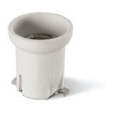 CERAMIC LAMPHOLDER WHITE -E40