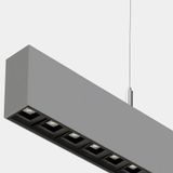 Lineal lighting system Infinite Pro 1700mm Up&Down Opticell 44.0;41.0W LED warm-white 3000K CRI 90 ON-OFF Grey IP40 12422lm