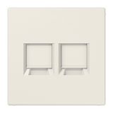 Centre plate for MJ f. 2 sockets LS1969-2WE