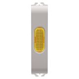 SINGLE INDICATOR LAMP - AMBER - 1/2 MODULE - NATURAL SATIN BEIGE - CHORUSMART