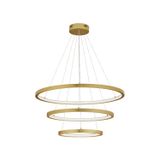 Triac Dimmable Brass Gold Aluminium   & Acrylic  LED 108 Watt 230 Volt  2245Lm 3000K IP20   D1: 80 D2: 60 D3: 40 H: 120 cm Adjustable Height & Rotating