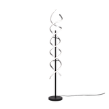 Sequence LED floor lamp brushed aluminium/matt black