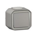 PLEXO PUSH BUTTON NO CONTACT - GREY - SURFACE