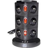 Table socket tower 12-fold
with 2.0m plastic sheathed cable H05VV-F 3G1.5