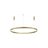 3000K Triac Dimmable Brass Gold Aluminium   & Acrylic   LED 80 Watt 6000Lm   230 Volt IP20   D: 150 H: 250 cm Adjustable Height