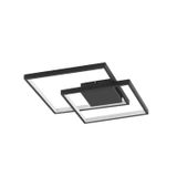 Triac Dimmable Sandy Black Steel Aluminium  & Acrylic  LED 30 Watt 230 Volt  2030Lm 3000K IP20  L: 42.5 W: 42.5 H: 6 cm