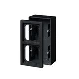 1722S80-885 Surface mounting box 2 gang Black - Impressivo