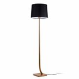 REM BRONZE FLOOR LAMP BLACK LAMPSHADE