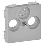 Cover plate Valena Life - TV-R-SAT 30 mm socket cover - aluminium