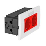 SDE-RW D0RT2B Socket unit for double Modul 45 84x140x59mm