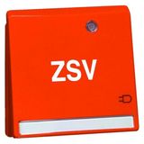 PEHA socket outlet SCHUKO orange ZSV Inscription field LED