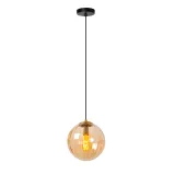 MONSARAZ Pendant light-Amber-Ø25-1xE27-40W-Glass