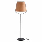 STOOD BLACK FLOOR LAMP E27 + WOOD MAX 20W