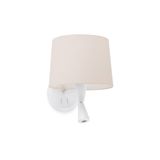 CONGA WHITE READER WALL LAMP BEIGE LAMPSHADE ø215*